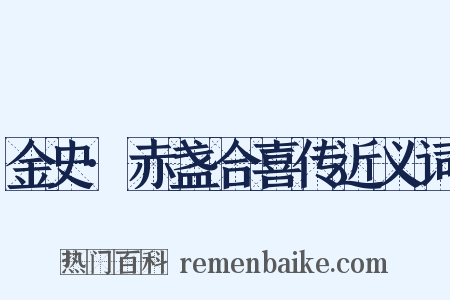 金史·赤盏合喜传近义词是什么意思的图片